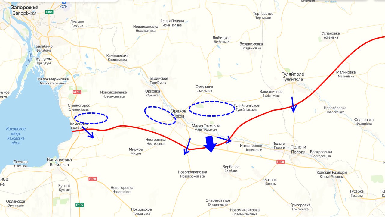 Бои на Запорожском направлении — обстановка на 4.00 09.06.23